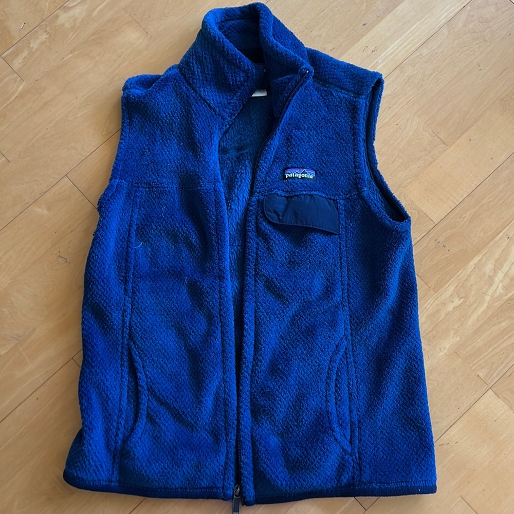 Patagonia fleece vest (navy) - small